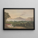 Der Vesuv über der Bucht von Neapel - Isaac Weld — gerahmtes Bild an der Wand