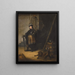Ein Offizier steht in einem Wachsaal vor einer Tür - Isaac de Jouderville — gerahmtes Bild an der Wand