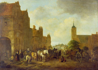 Isaac van Ostade - A Market Place.webp