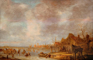 Isaac van Ostade - A winters day outside Haarlem.webp