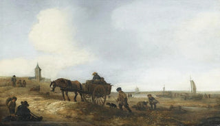 Isaac van Ostade - Scne de plage avec pcheurs.webp