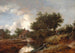 Wegweiser zu den Bauernhöfen an einem bewaldeten Bach - Isaack van Ruisdael — Ansicht des Kunstwerks