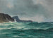 Nordische Küstenlandschaft mit Segelboot - Isak Elias Refsnaes — Ansicht des Kunstwerks