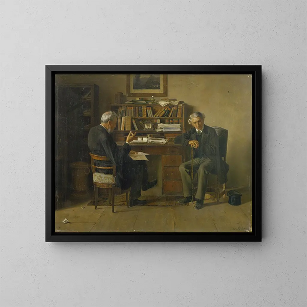 Ohne Titel - Isidor Kaufmann — gerahmtes Bild an der Wand