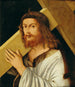 Kreuztragender Christus – Italienische Schule — Werk um 1515, Christus mit Dornenkrone vor dunklem Grund