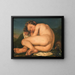 Cupidon endormi - Italienische Schule — gerahmtes Bild an der Wand