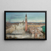 Venedig Luftaufnahme vom Markusplatz - Italienische Schule — gerahmtes Bild an der Wand