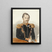 Portrait des Generals Daniel Alexandrowitsch Gershtentsveig - Ivan Alexeevich Nechaev — gerahmtes Bild an der Wand