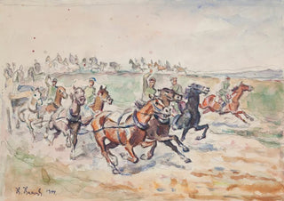 Ivan Ivanec - Oddzia artylerii konnej w galopie.webp