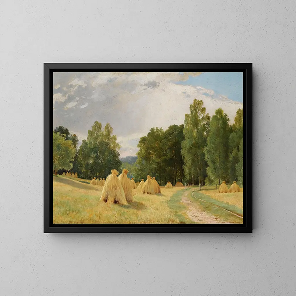 Meules à Préobrazhenskoe - Ivan Ivanovich Shishkin — gerahmtes Bild an der Wand