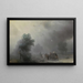 Kutsche in einem Sturm - Ivan Konstantinovich Aivazovsky — gerahmtes Bild an der Wand