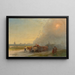 Ochsenwagen in der ukrainischen Steppe - Ivan Konstantinovich Aivazovsky — gerahmtes Bild an der Wand