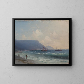 Meeres-Gemälde - Ivan Konstantinovich Aivazovsky — gerahmtes Bild an der Wand