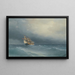 Die aufziehende Sturm - Ivan Konstantinovich Aivazovsky — gerahmtes Bild an der Wand