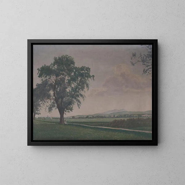 Landschaft bei dem Dorf Prbovce - Ivan Rabuzin — gerahmtes Bild an der Wand