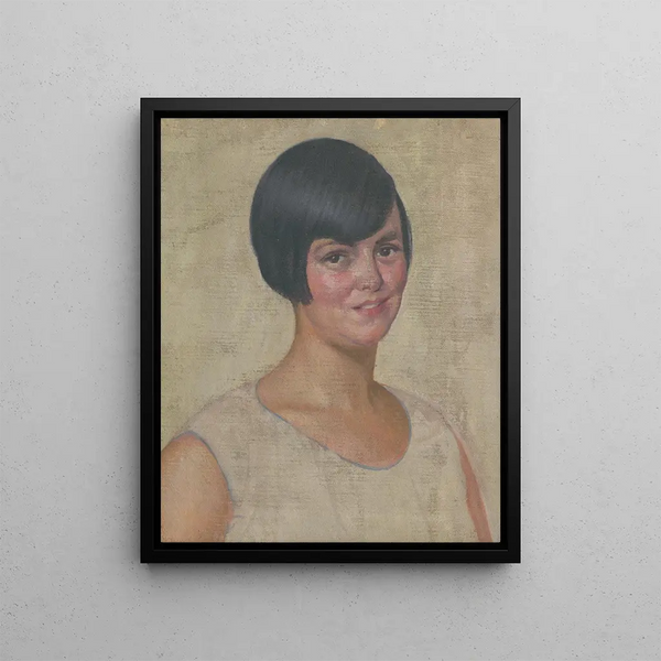 Portrait einer Frau - Ivan Rabuzin — gerahmtes Bild an der Wand