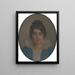 Portrait einer jungen Frau - Ivan Rabuzin — gerahmtes Bild an der Wand