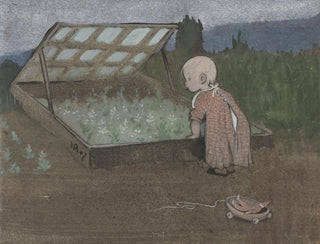 Lilas am Bachrand - Ivar Arosenius — Ansicht des Kunstwerks