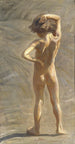 Fausto Studie eines nackten Jungen - JAG Acke — Ansicht des Kunstwerks
