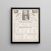 der Harmonie von Burroughs der genealogischen Tafeln von Matthieu und Luc - John G. Burroughs — gerahmtes Bild an der Wand