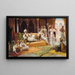 Eine Tanz im Harem - Jean-Gabriel Delincourt — gerahmtes Bild an der Wand