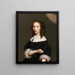 Portrait einer Dame - J. P. van Wyck — gerahmtes Bild an der Wand