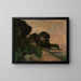 Landschaft mit einem Palast - Jacek Malczewski — gerahmtes Bild an der Wand
