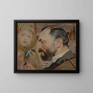 Portrait de Feliks Jasieski - Jacek Malczewski — gerahmtes Bild an der Wand