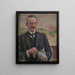 Portrait von Józef Sare, Vizebürgermeister von Krakau - Jacek Malczewski — gerahmtes Bild an der Wand