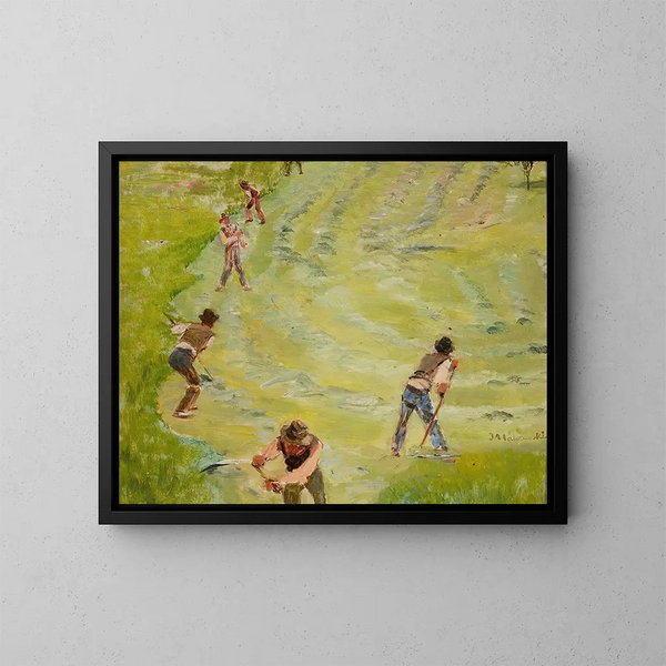 Erntende - Jacek Malczewski — gerahmtes Bild an der Wand
