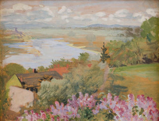 Fluss Tal der Weichsel von Zwierzyniec - Jacek Malczewski — Ansicht des Kunstwerks