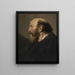 Portrait eines bärtigen Mannes in Profilansicht - Jacob Adriaensz. Backer — gerahmtes Bild an der Wand