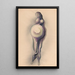 Schwangere Frau - Jacob Bendien — gerahmtes Bild an der Wand