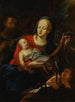Heilige Familie mit dem heiligen Johannes dem Täufer - Jacob Carl Stauder — Ansicht des Kunstwerks