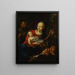 Heilige Familie mit dem heiligen Johannes dem Täufer - Jacob Carl Stauder — gerahmtes Bild an der Wand