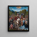 David und Abigail - Jacob Cornelisz. van Oostsanen — gerahmtes Bild an der Wand
