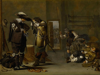 Soldaten rüsten sich aus - Jacob Duck — Ansicht des Kunstwerks