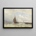 Hafen Flessingue mit einlaufendem Segelschiff - Jacob Eduard van Heemskerck van Beest — gerahmtes Bild an der Wand