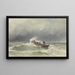 Rettung auf See - Jacob Eduard van Heemskerck van Beest — gerahmtes Bild an der Wand