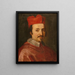 Portrait des Kardinals Federico Ubaldo Baldeschi Colonna 1624-1691 - Jacob Ferdinand Voet — gerahmtes Bild an der Wand