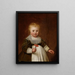 Portrait einer kleinen Mädchen - Jacob Gerritsz. Cuyp — gerahmtes Bild an der Wand
