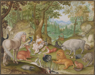 Orphée, der die Tiere bezaubert - Jacob Hoefnagel — Ansicht des Kunstwerks