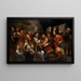 Der Christus und die Ehebrecherin - Jacob Jordaens — gerahmtes Bild an der Wand