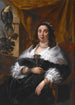 Portrait einer Dame - Jacob Jordaens — gerahmtes Bild an der Wand