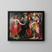 Die Flucht Lots und seiner Familie aus Sodom - Jacob Jordaens — gerahmtes Bild an der Wand