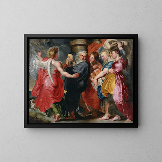 Jacob Jordaens - The Flight Of Lot And His Family From Sodom.webp