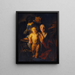 La Sainte Famille aux chandelles - Jacob Jordaens — gerahmtes Bild an der Wand