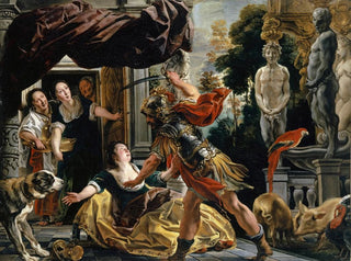 Ulysse droht Circe - Jacob Jordaens — Ansicht des Kunstwerks