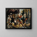 Ulysse droht Circe - Jacob Jordaens — gerahmtes Bild an der Wand
