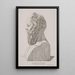Buste de Socrate - Jacob Kornerup — gerahmtes Bild an der Wand